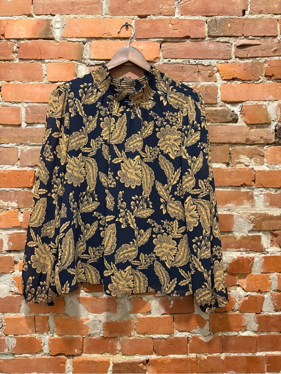 J. Crew Factory Tops - J. Crew Floral Print Long Sleeve Blouse
